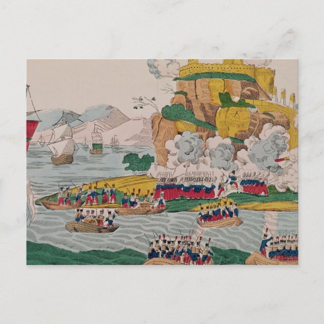 Cartão Postal Tomada de Argel pelos Franceses (Frente)