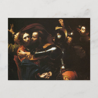 Cartão postal Tomada de Cristo por Caravaggio