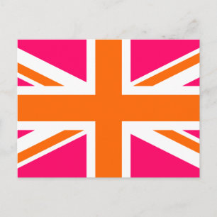 Cartão Postal Tomada de União Rosa e Laranja