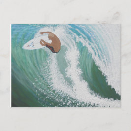 Cartão Postal Tomando uma Onda