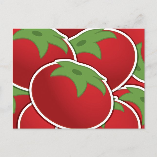 Cartão Postal Tomate Funky (Frente)