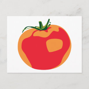 Cartão Postal Tomate Vermelho Grande