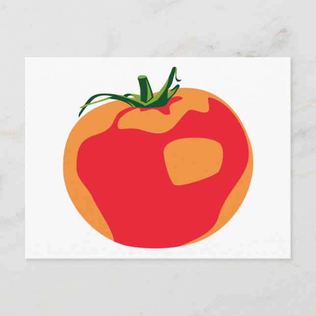 Cartão Postal Tomate Vermelho Grande (Frente)