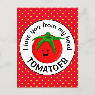 Cartão Postal Tomates Da Minha Cabeça