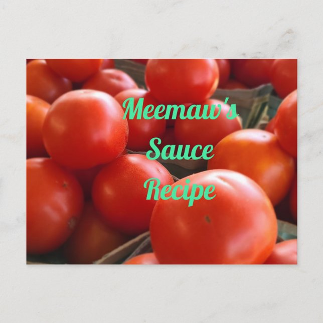 Cartão Postal Tomates de mercado para agricultores (Frente)