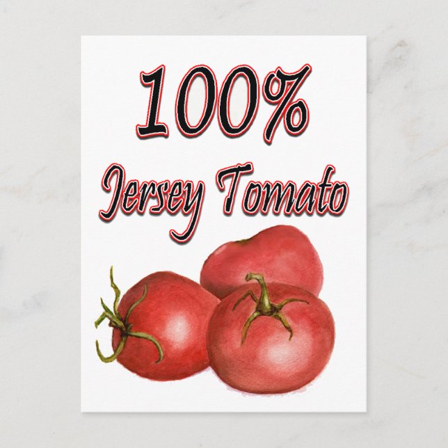 Cartão Postal Tomates Jersey 100% (Frente)