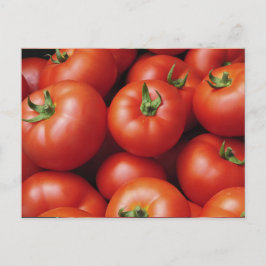 Cartão Postal Tomates Maduros - Vermelhos Brilhantes, Frescos