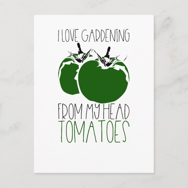 Cartão Postal Tomates para jardinagem (Frente)