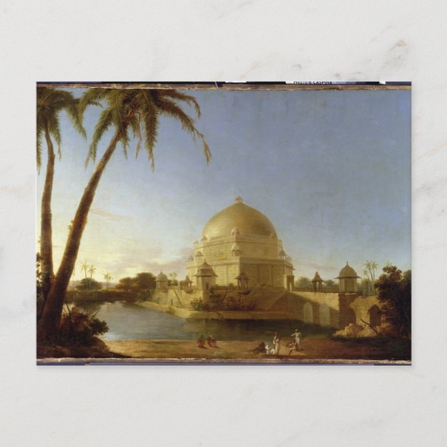 Cartão Postal Tomb de Sher Shah, Sasaram, Bihar, c.1790 (petróle (Frente)