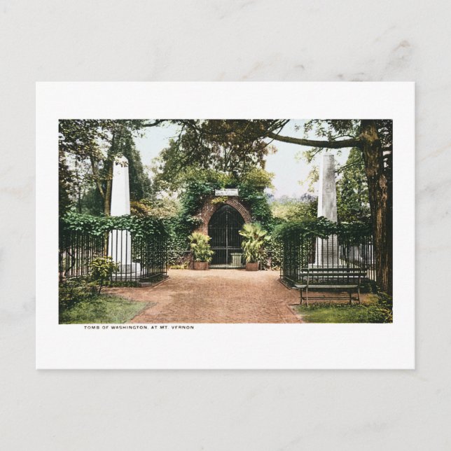 Cartão Postal Tomb Presidente George Washington Mt. Vernon (Frente)