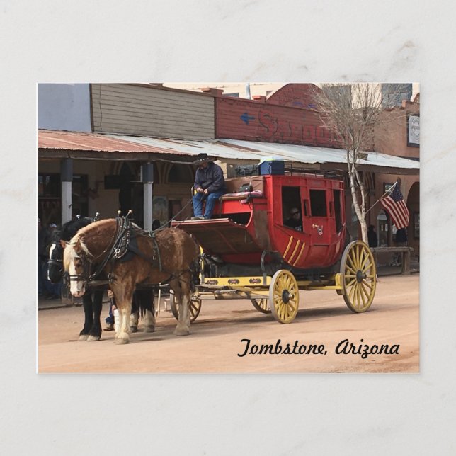 Cartão Postal Tombstone, Arizona (Frente)
