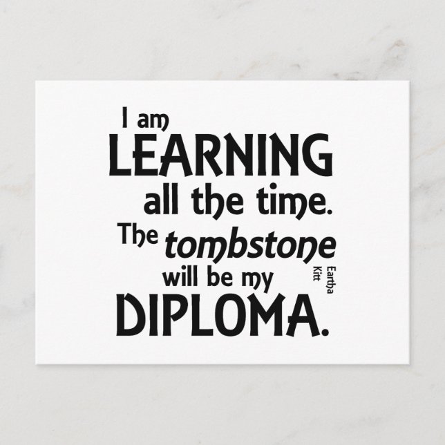 Cartão Postal Tombstone Diploma (Frente)