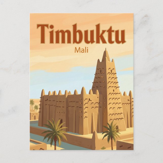 Cartão Postal Tombuctu Mali (Frente)