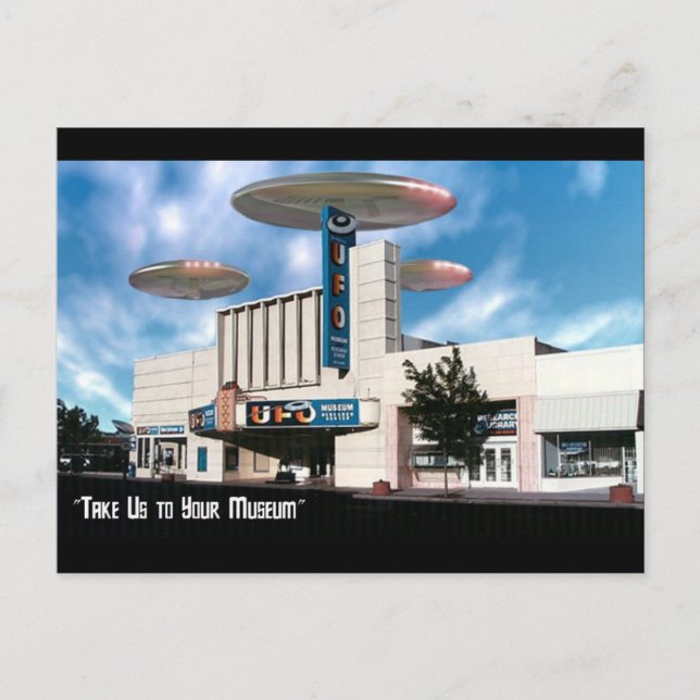 Cartão Postal Tome-nos a seu museu (Frente)