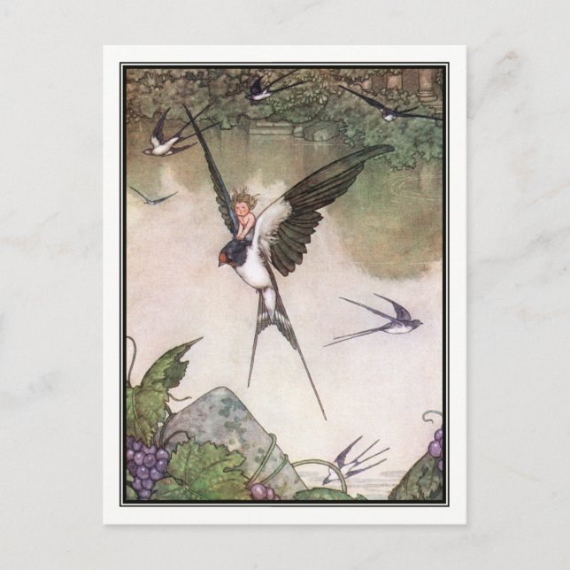 Cartão Postal Tommelise pela charneca Robinson de William (Frente)