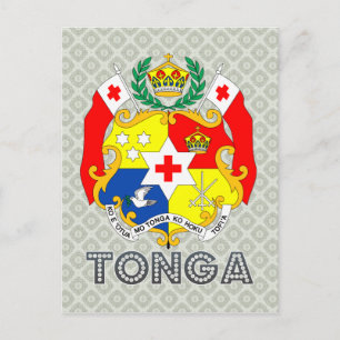 Cartão Postal Tonga Casaco de Armas