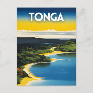 Cartão Postal Tonga Viagem Art Poster