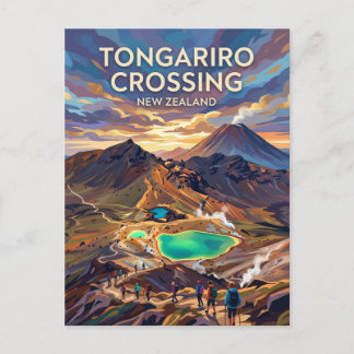 Cartão Postal Tongariro Alpine Crossing New Zealand