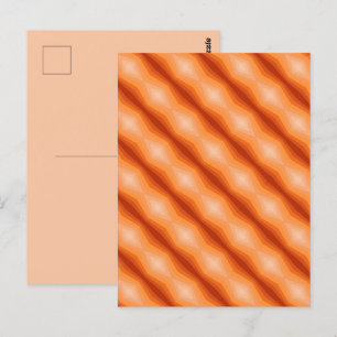 Cartão Postal Tons de Laranja Arte Abstrata Geométrica