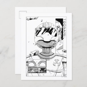 Cartão Postal Toonami TOM 5 & SARA - Pára-choque de estilo cômic
