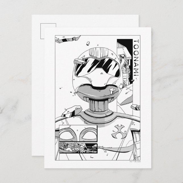 Cartão Postal Toonami TOM 5 & SARA - Pára-choque de estilo cômic (Frente/Verso)