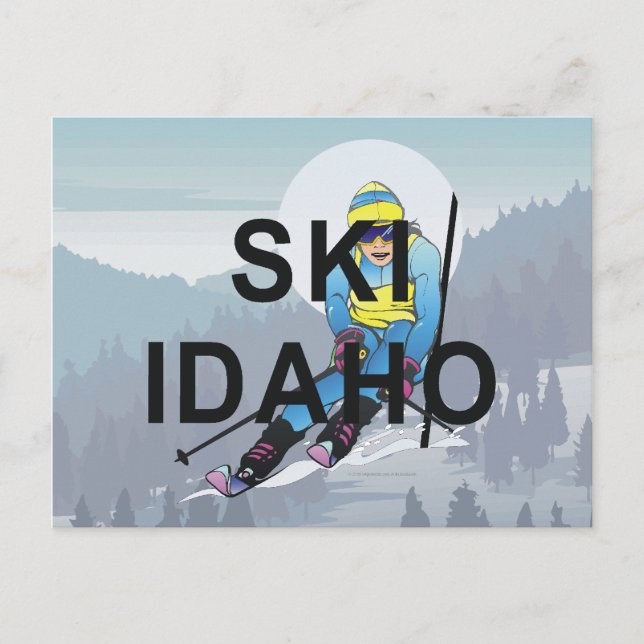 Cartão Postal TOP Ski Idaho (Frente)