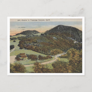 Cartão Postal Topanga Canyon, California 1924 Estilo Vintage