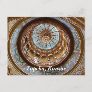 Cartão Postal Topeka State Capitol dome