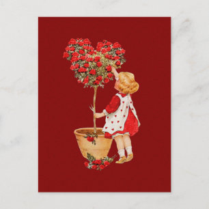 Cartão Postal Tópico em Forma de Coração