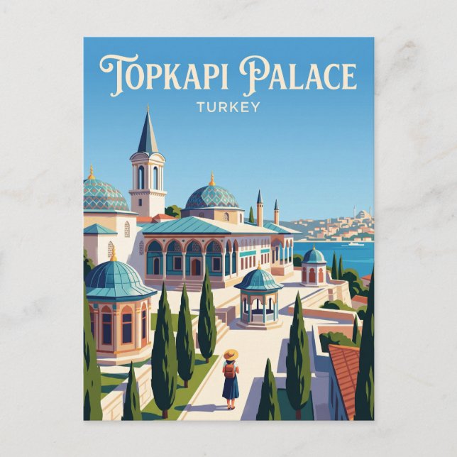 Cartão Postal Topkapi Palace Turkey (Frente)