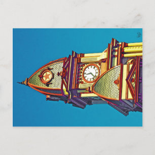 Cartão Postal Topo Do Tribunal De Caldwell County, Lockhart, TX.