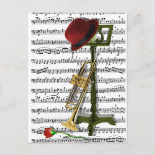 Cartão Postal Toque aquele Jazz