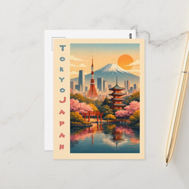 Cartão Postal Tóquio Antigo Japão (Frente/Verso In Situ)