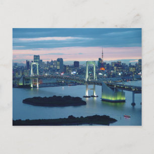 Cartão postal Tóquio Obaida, Tóquio, Japão