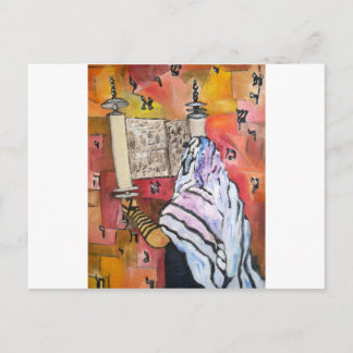 Cartão Postal Torah Reading