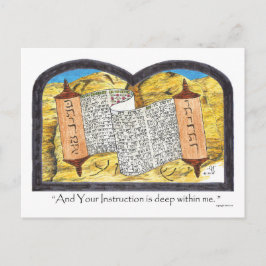 Cartão Postal Torah Scroll