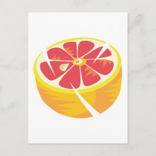 Cartão Postal toranja rosa