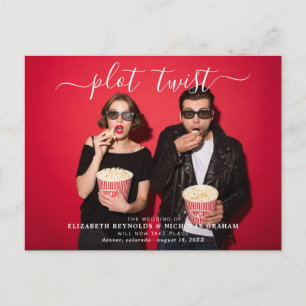 Cartão Postal Torção de Plot   Foto De Anúncio De Reprogramação 