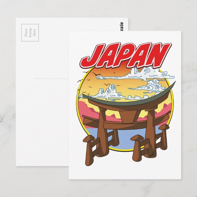 Cartão Postal Tori do Japão (Frente/Verso)