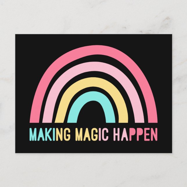 Cartão Postal Tornando a Magia Realidade (Frente)