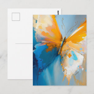 Cartão Postal Tornando-se Luz – Borboleta Abstrata em Movimento