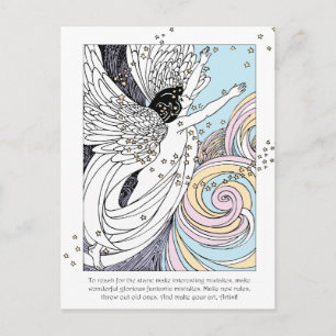 Cartão Postal Tornar Anjo de Arte