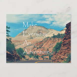 Cartão Postal Tornar O Dia A Dia Uma Aventura