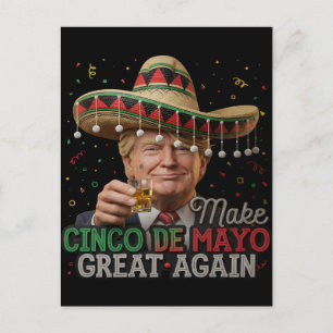 Cartão Postal Torne o Cinco de Mayo Grande Novamente-Mulheres Tr