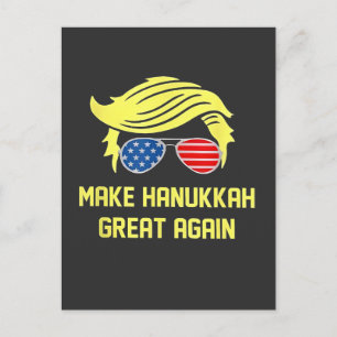Cartão Postal Torne o Excelente Chanucá novamente judeu trump
