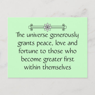 Cartão Postal Torne-se maior primeiro