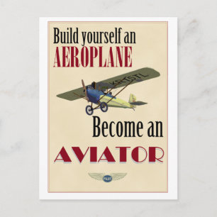Cartão Postal Torne-se um Aviador