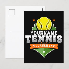 Cartão Postal Torneio Varsity de NOME personalizado do jogador d