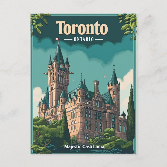 Cartão Postal Toronto: Antigo Casa Loma (Frente)
