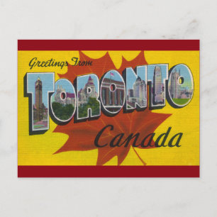 Cartão Postal TORONTO CANADÁ - Arte Viagens vintage